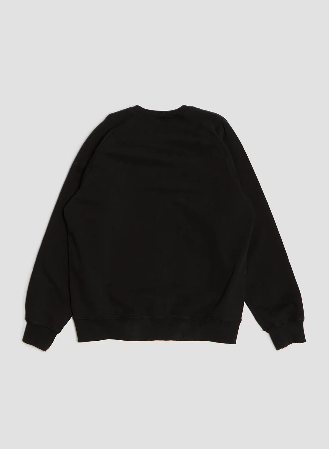 Embroidered Arrow Crew Sweatshirt in Black