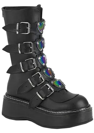 EMILY 330 Fatally Yours Black Platform Boots