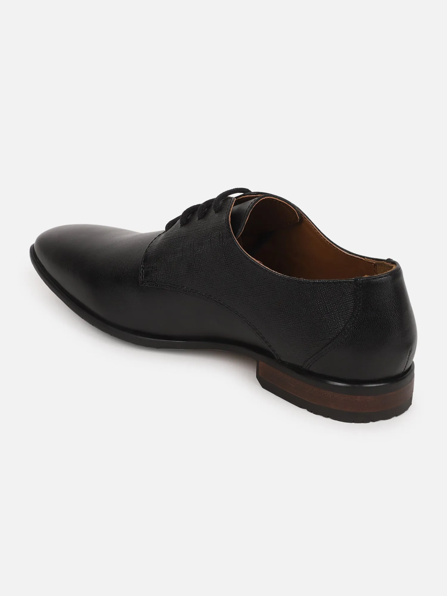 Ezok Men Formal  Black Leather Shoes