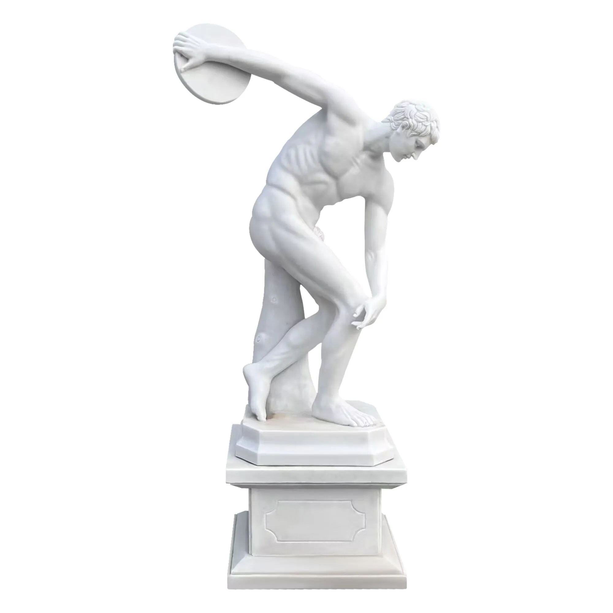 FINEST Classic Greek Discobolus of Myron Marble Statue FM-047