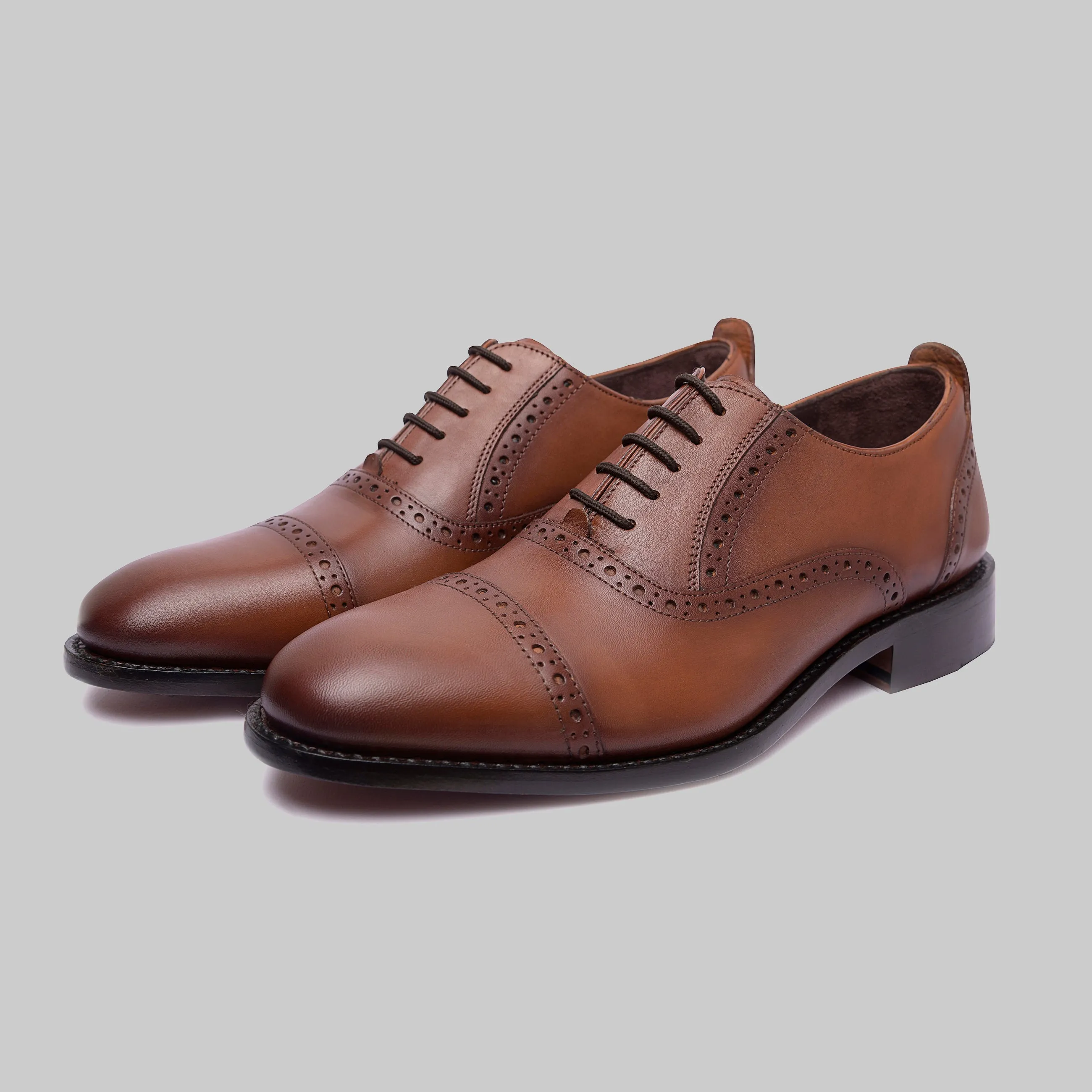 Galton Goodyear Welted Cap Toe Oxford Dress Shoes