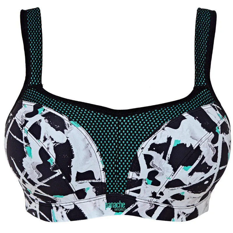 Graffiti Print Sports Bra Underwired - Panache