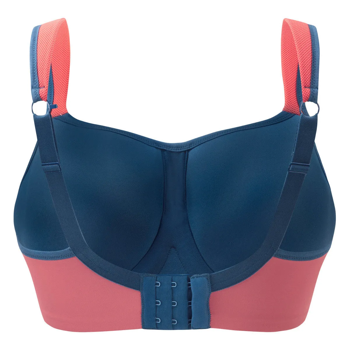 Grey & Coral Sports Bra Underwired - Panache