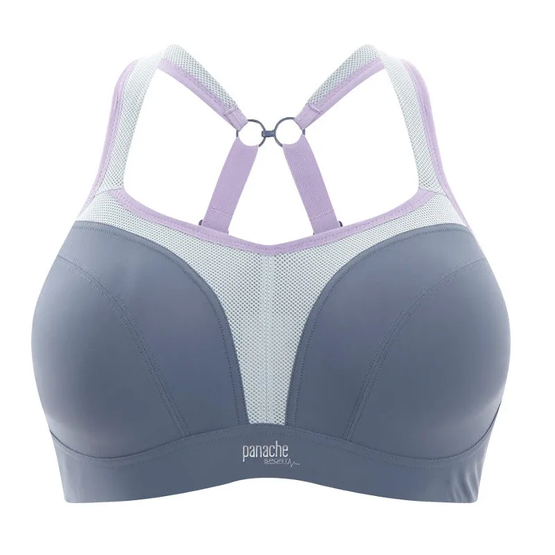 Grey Sports Bra Underwired - Panache