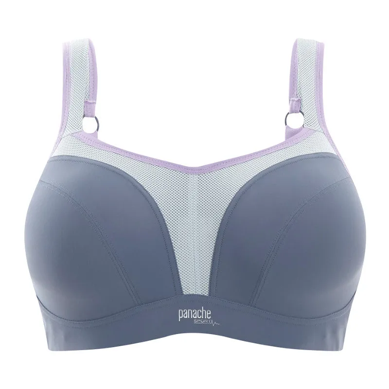 Grey Sports Bra Underwired - Panache