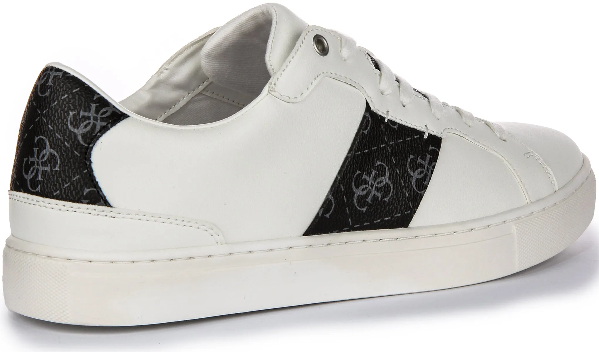 Guess Todi Sneaker In White Black For Men