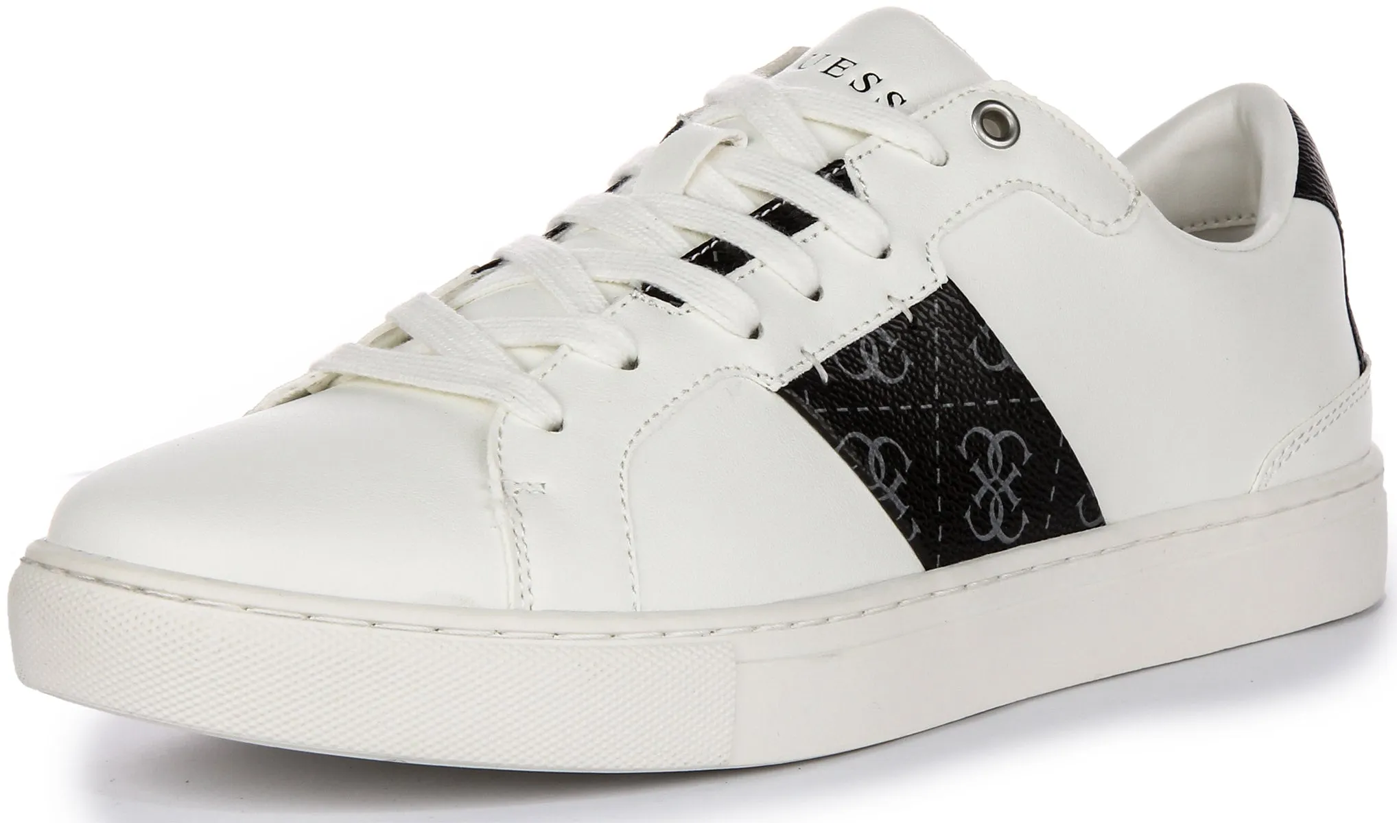 Guess Todi Sneaker In White Black For Men