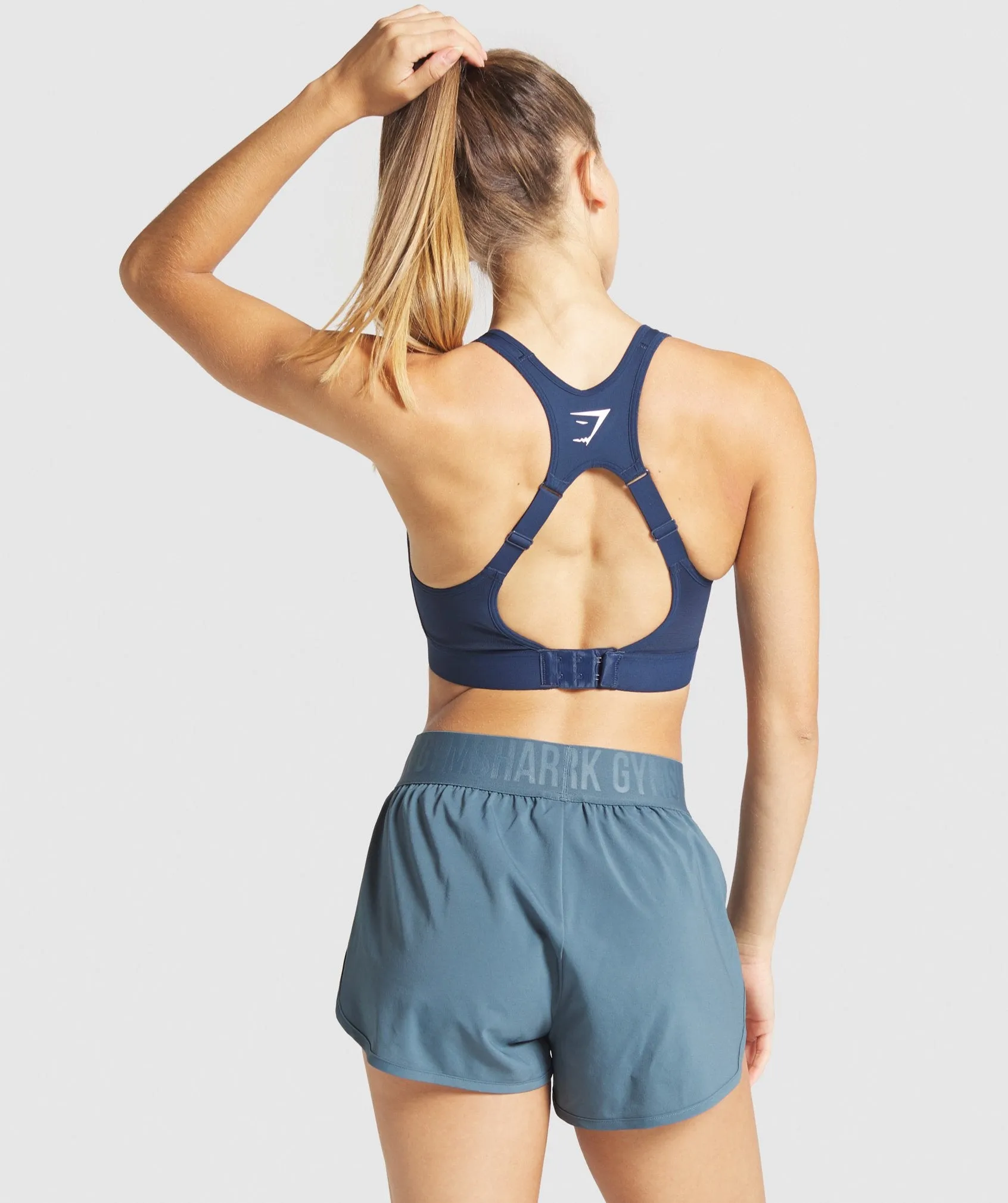 Gymshark Open Back Training Sports Bra - Navy