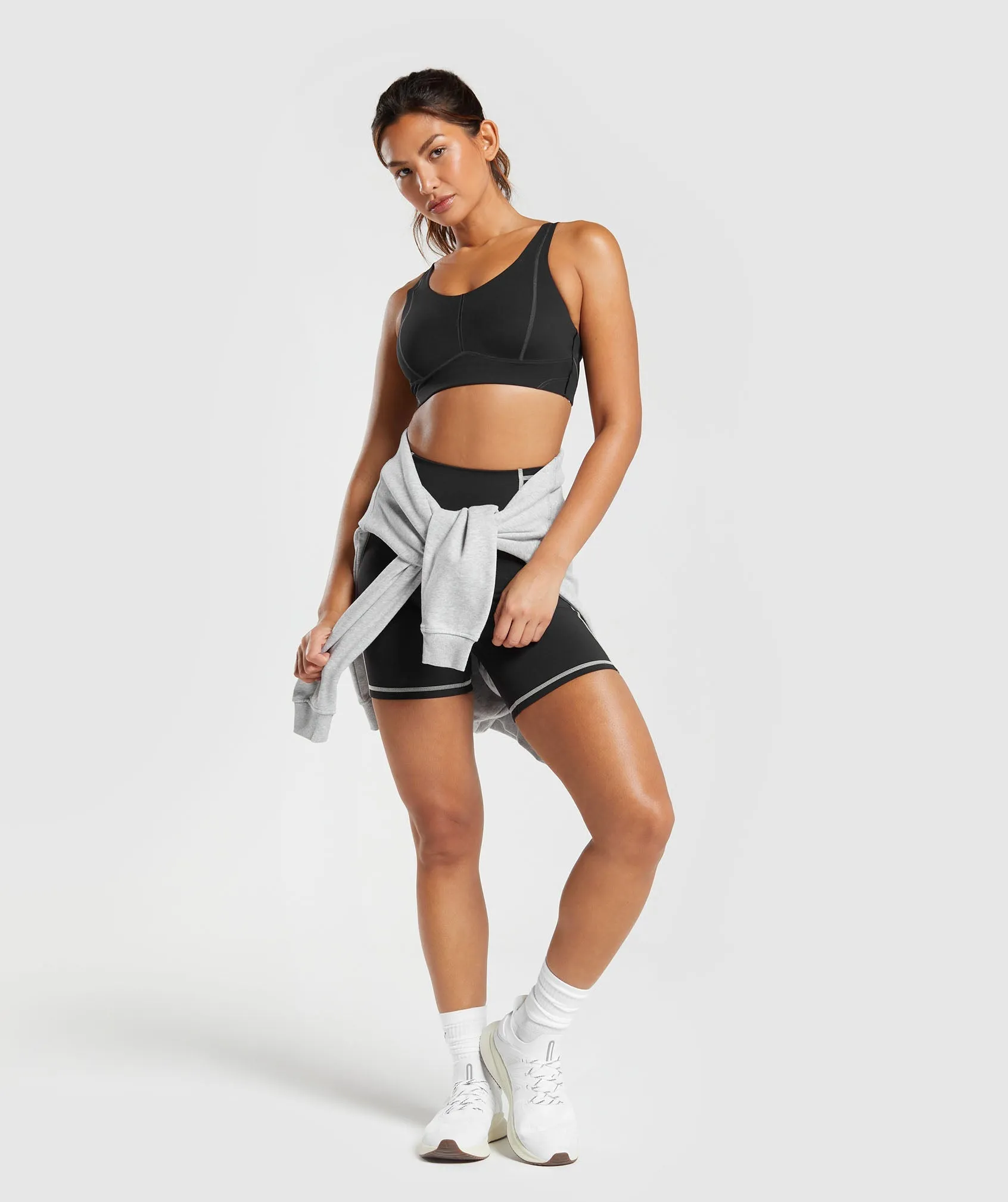 Gymshark Stitch Feature Sports Bra - Black