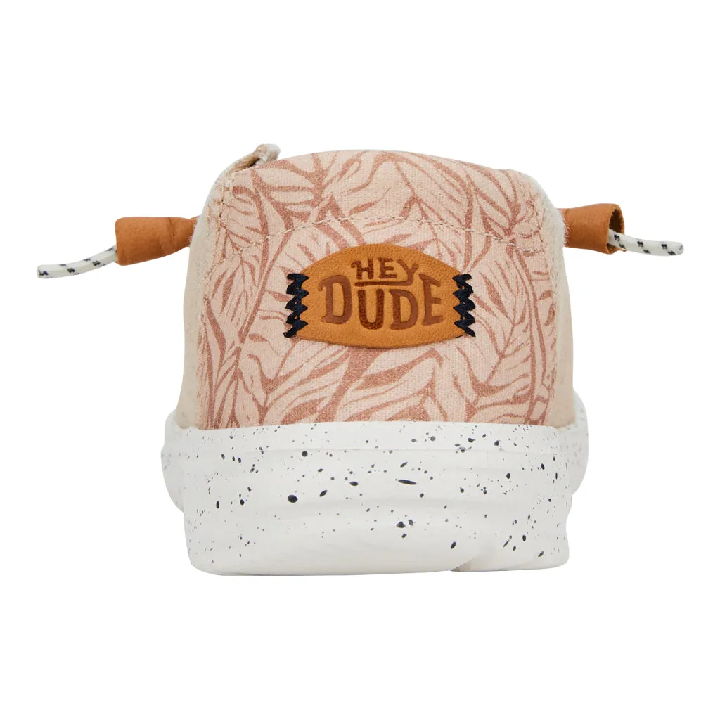 'Hey Dude' Women's Heathered Slub Tropical - White