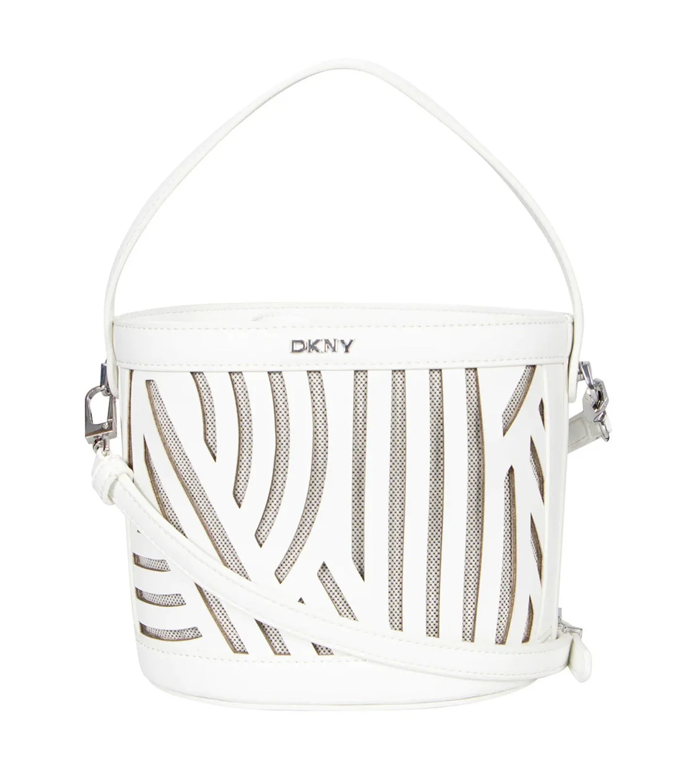 Hildi Bucket Crossbody Bag Optic White/Natural