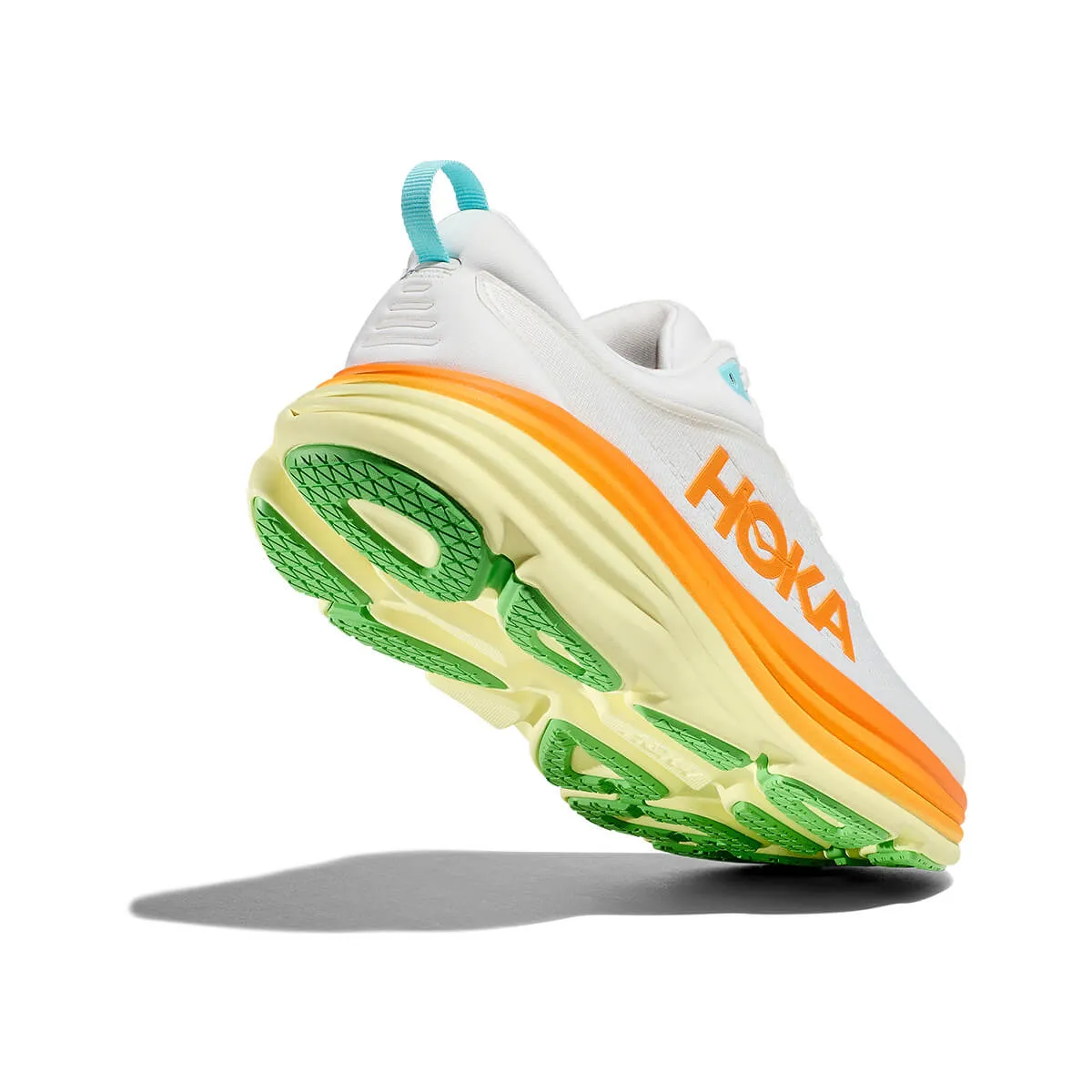 Hoka Bondi 8 Mens | Blanc De Blanc / Solar Flare