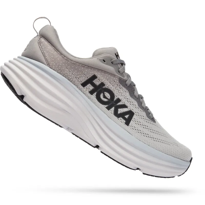 Hoka Bondi 8 Men's Trail Running Shoes| Shark Skin/Harbor Mist