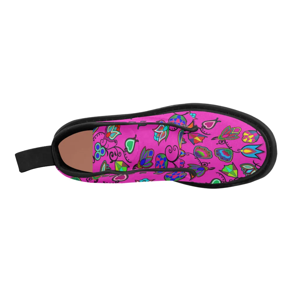 Indigenous Paisley Boots for Women (Black)