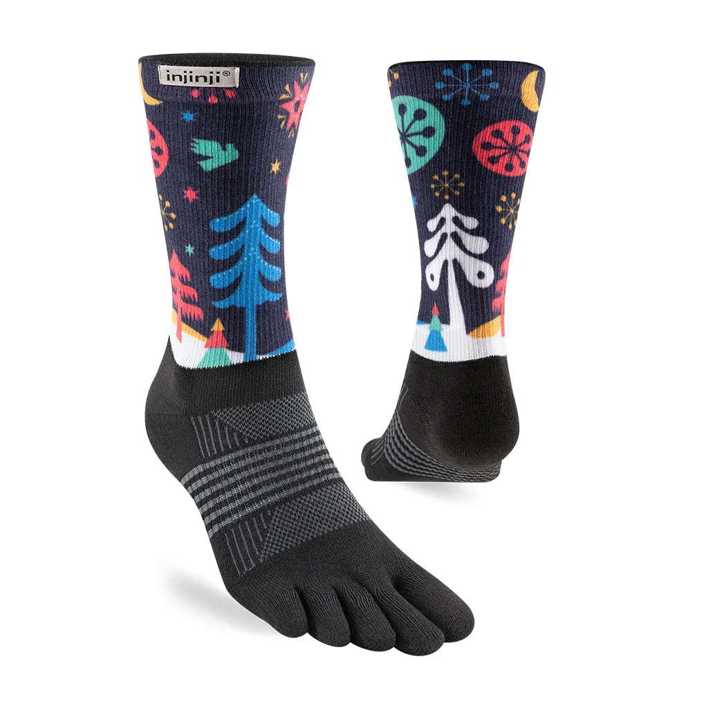 Injinji Spectrum Womens Trail Midweight Crew Running Socks