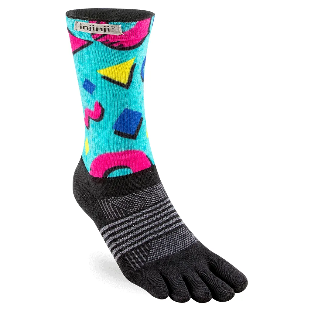 Injinji Spectrum Womens Trail Midweight Crew Running Socks