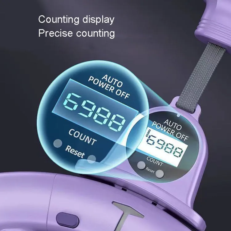 Intelligent Detachable Digital Display Counting Fitness Circle, Suitable Waist: 65-80cm Purple