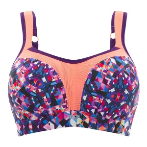 Kaleidoscope Print Sports Bra Underwired - Panache