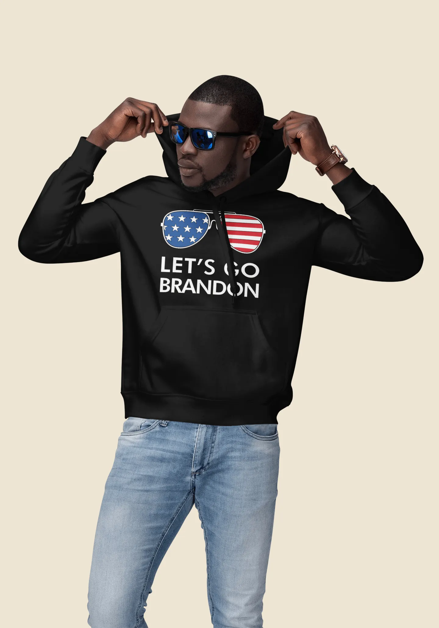 Let's Go Brandon Patriotic Sunglasses Top Koala Tee Unisex Hoodie