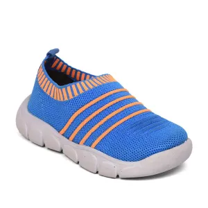 Lucy & Luke (Blue) Casual Non Lacing Shoes For Kids FLYNN-37 By Liberty