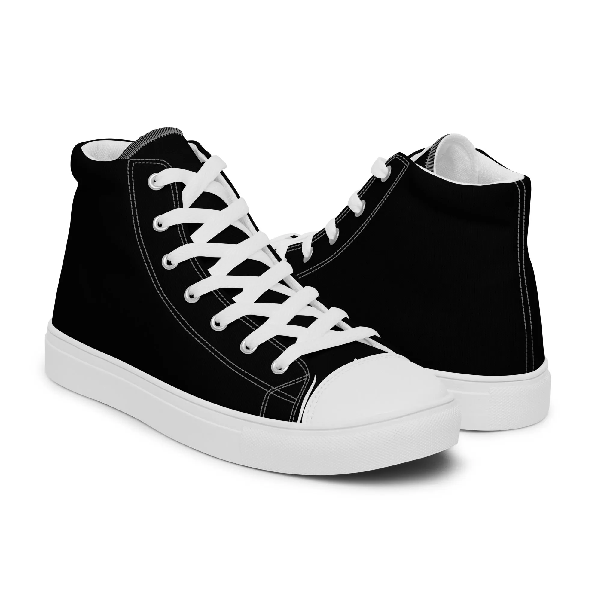 Men's Black High Top Shoes