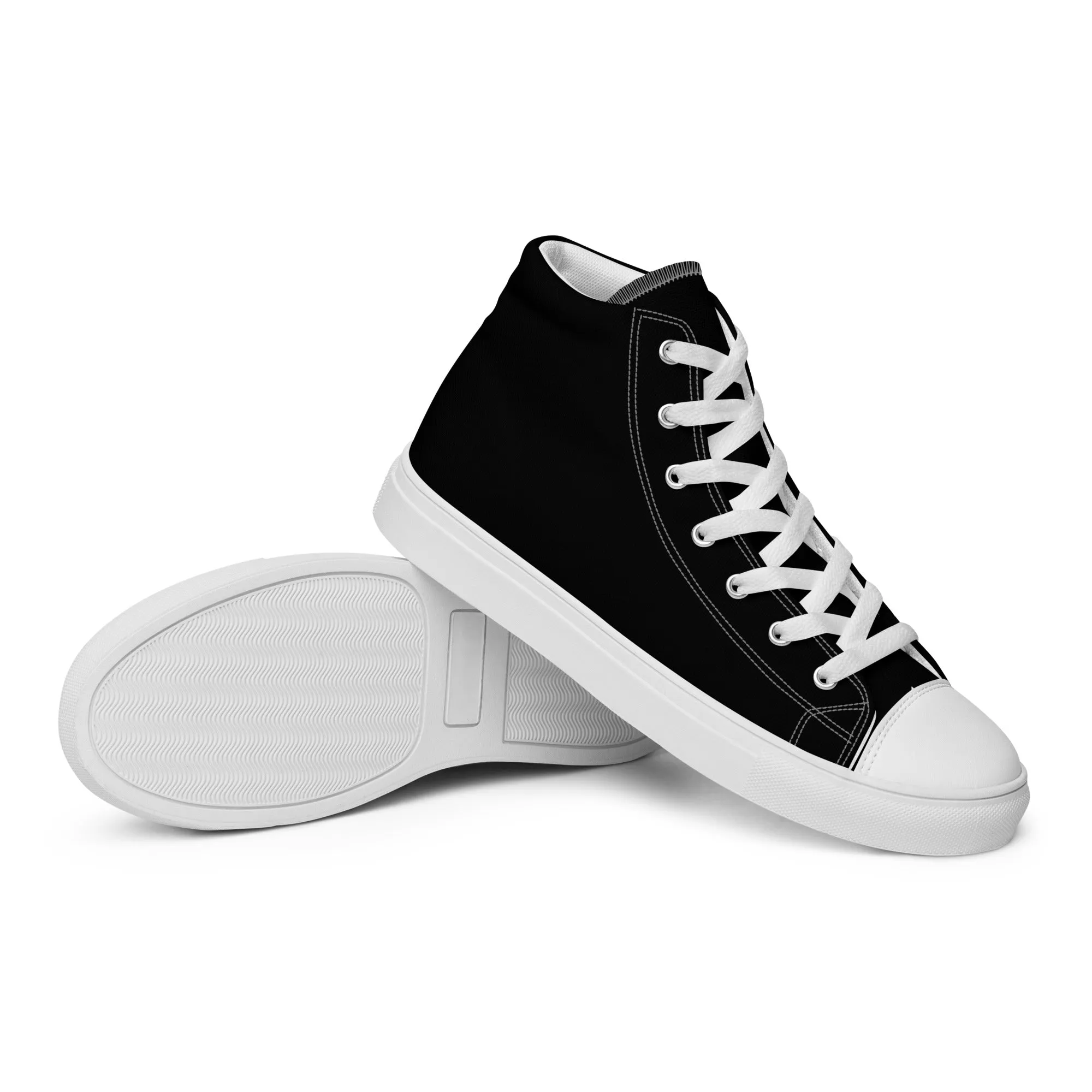 Men's Black High Top Shoes