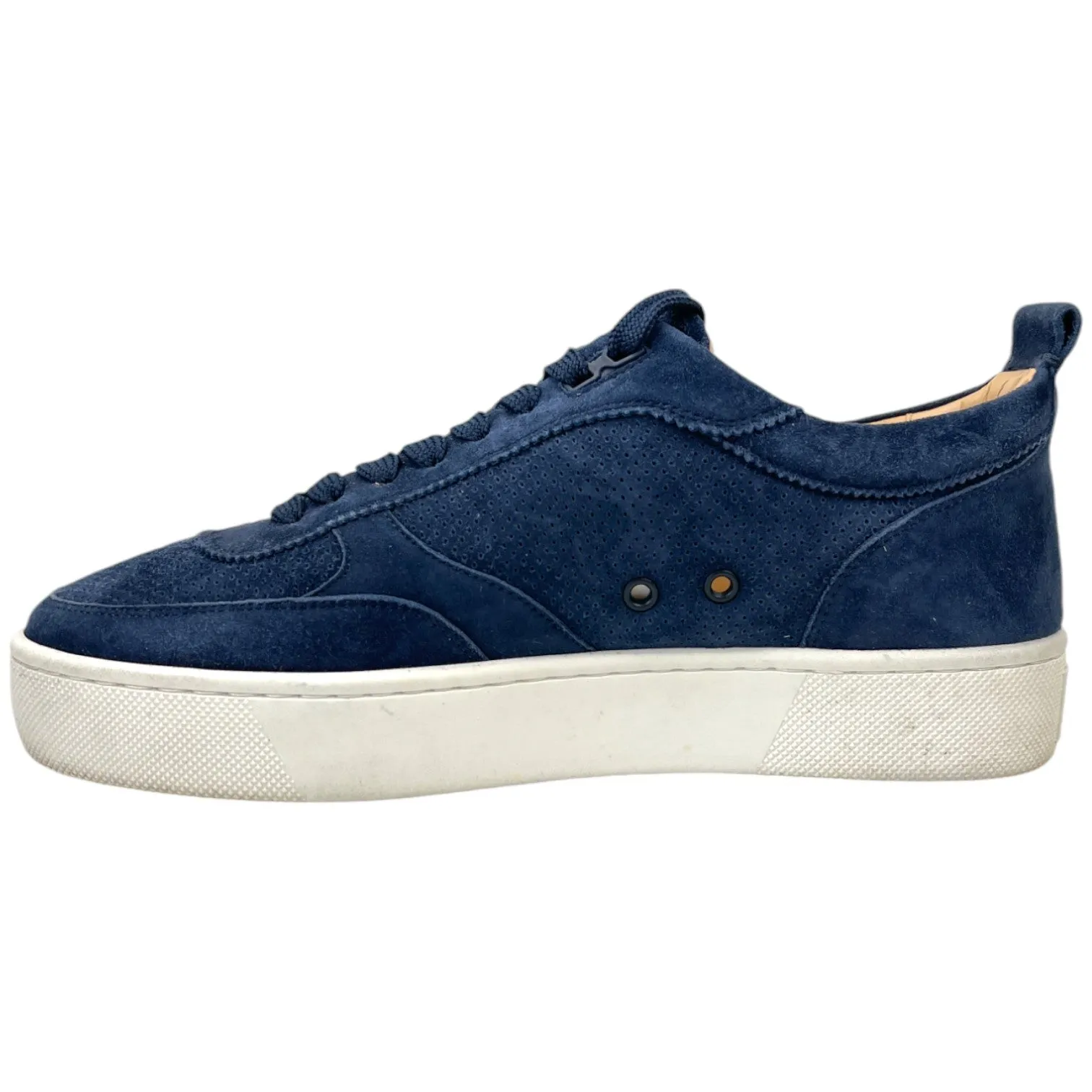 Men's Happyrui Suede Low Trainers Navy Size EU 41.5 / UK 7.5