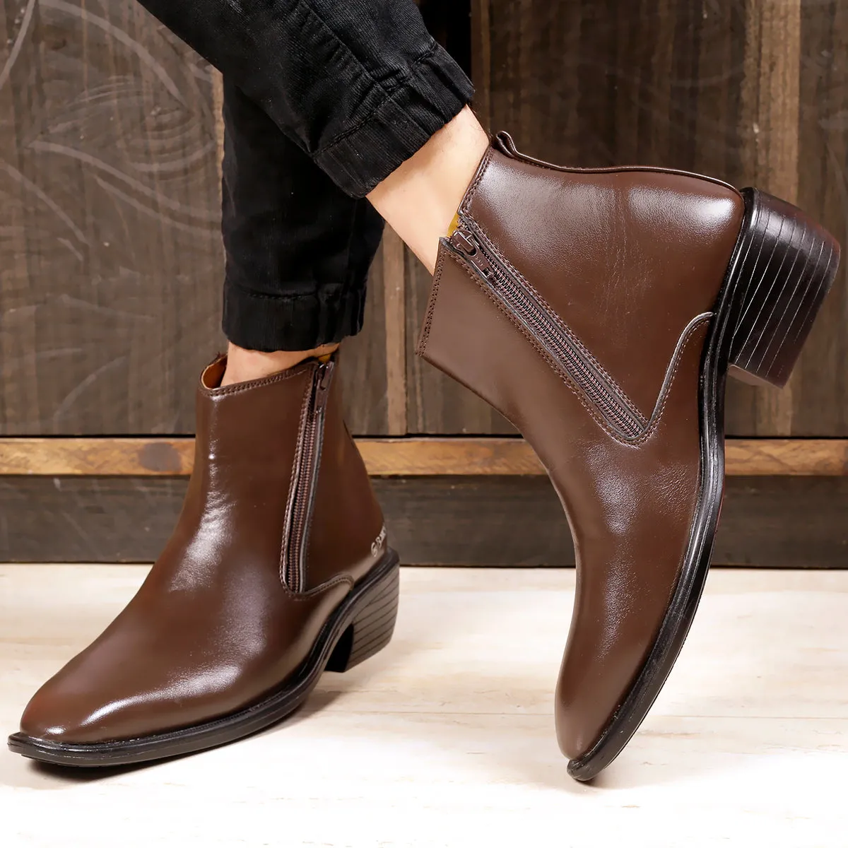 Men's Height Increasing Office Wear Ankle Boots