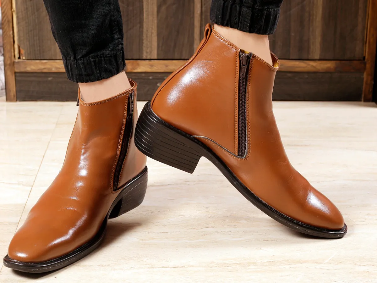 Men's Height Increasing Office Wear Ankle Boots