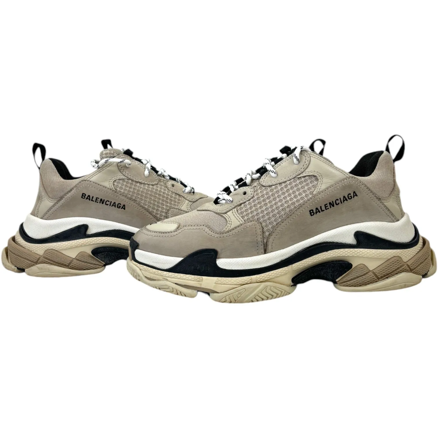 Men's Triple S Low Trainers Beige Size EU 42 / UK 8