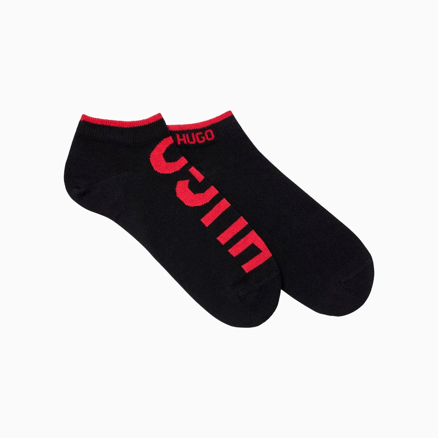 Men's Two Pack Of Invisible Socks In A Cotton Blend