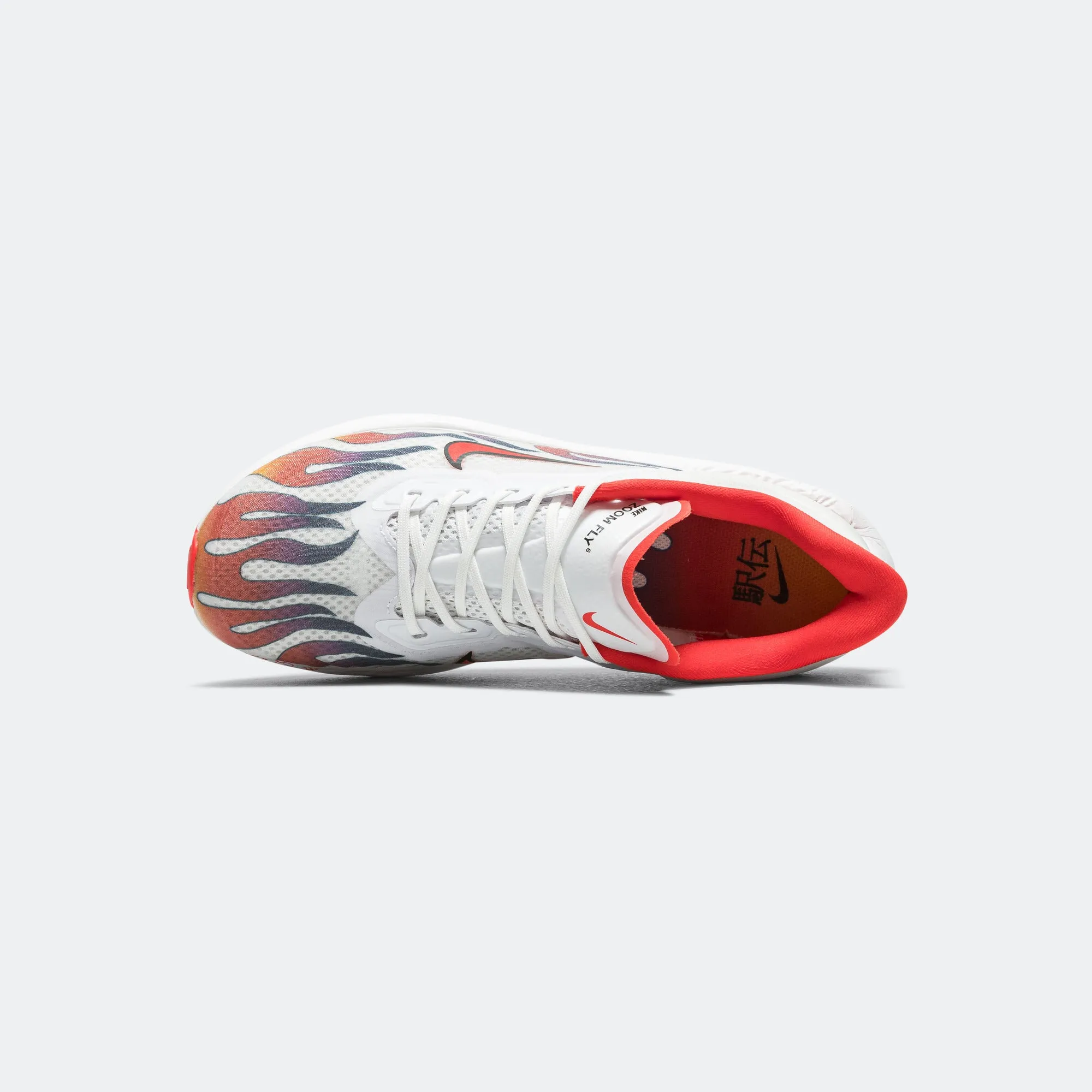 Mens Zoom Fly 6 'Ekiden' - White/Habanero Flames