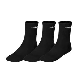 MIZUNO TRAINING CREW SOCKS ( 3 PACK ) - BLACK