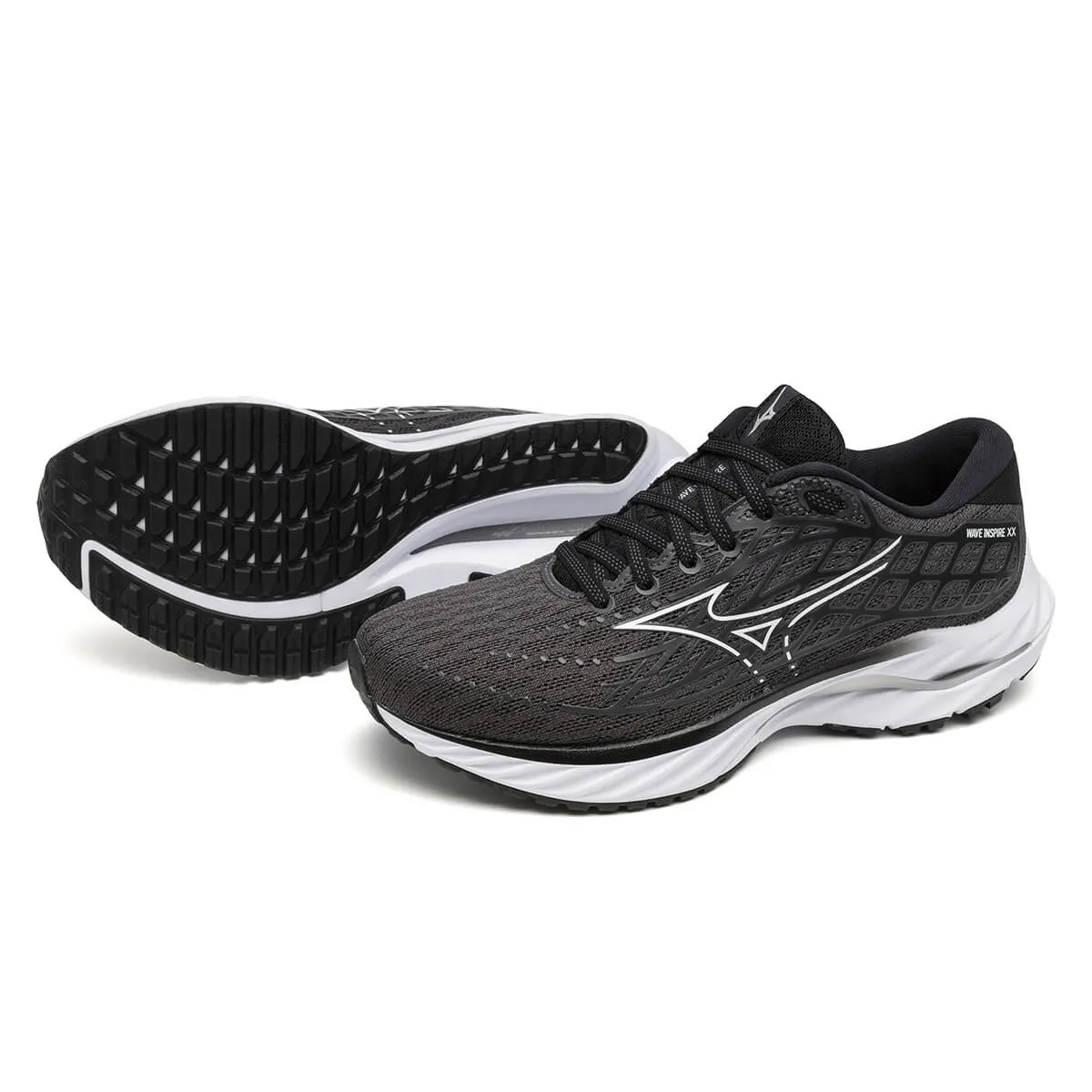 Mizuno Wave Inspire 20 Womens | Ebony/white/black