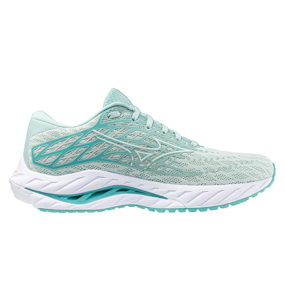 Mizuno Wave Inspire 20 Womens | Eggshell Blue/white/blue Turqu