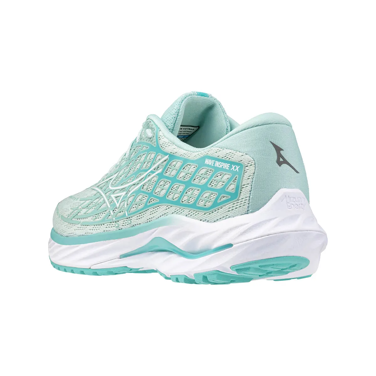 Mizuno Wave Inspire 20 Womens | Eggshell Blue/white/blue Turqu