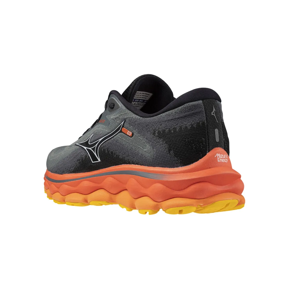 Mizuno Wave Sky 7 Black Orange SS24 Sneakers