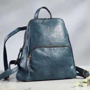 Mona B Convertible Daypack for Offices Schools and Colleges with Stylish Design for Women: Teal