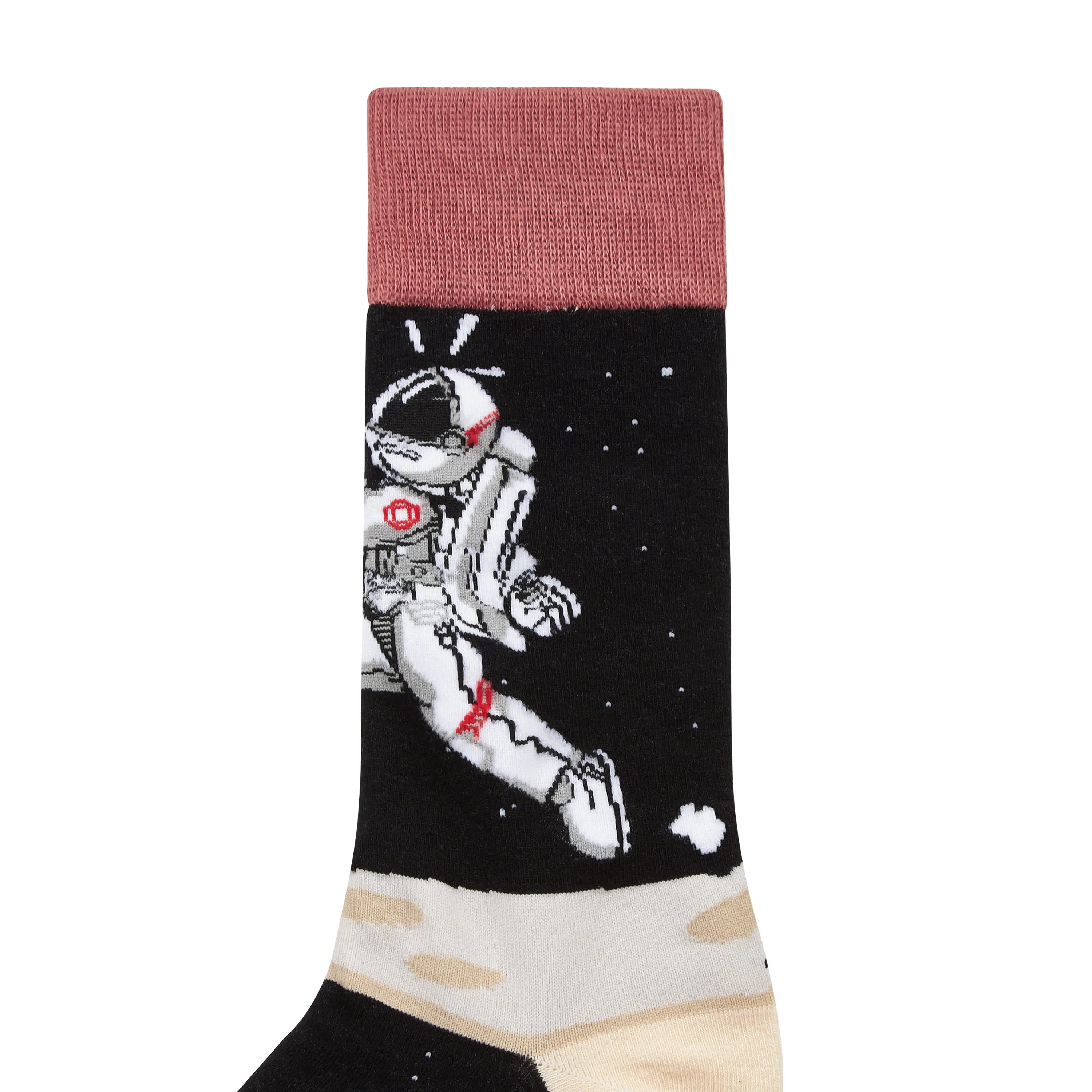 Moon Landing Printed Crew Length Socks