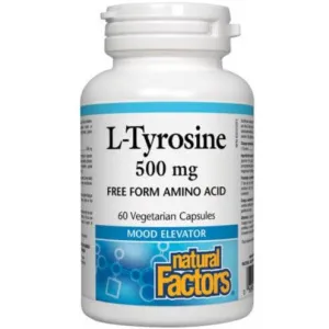 Natural Factors L-Tyrosine 500mg 60 Veggie Caps