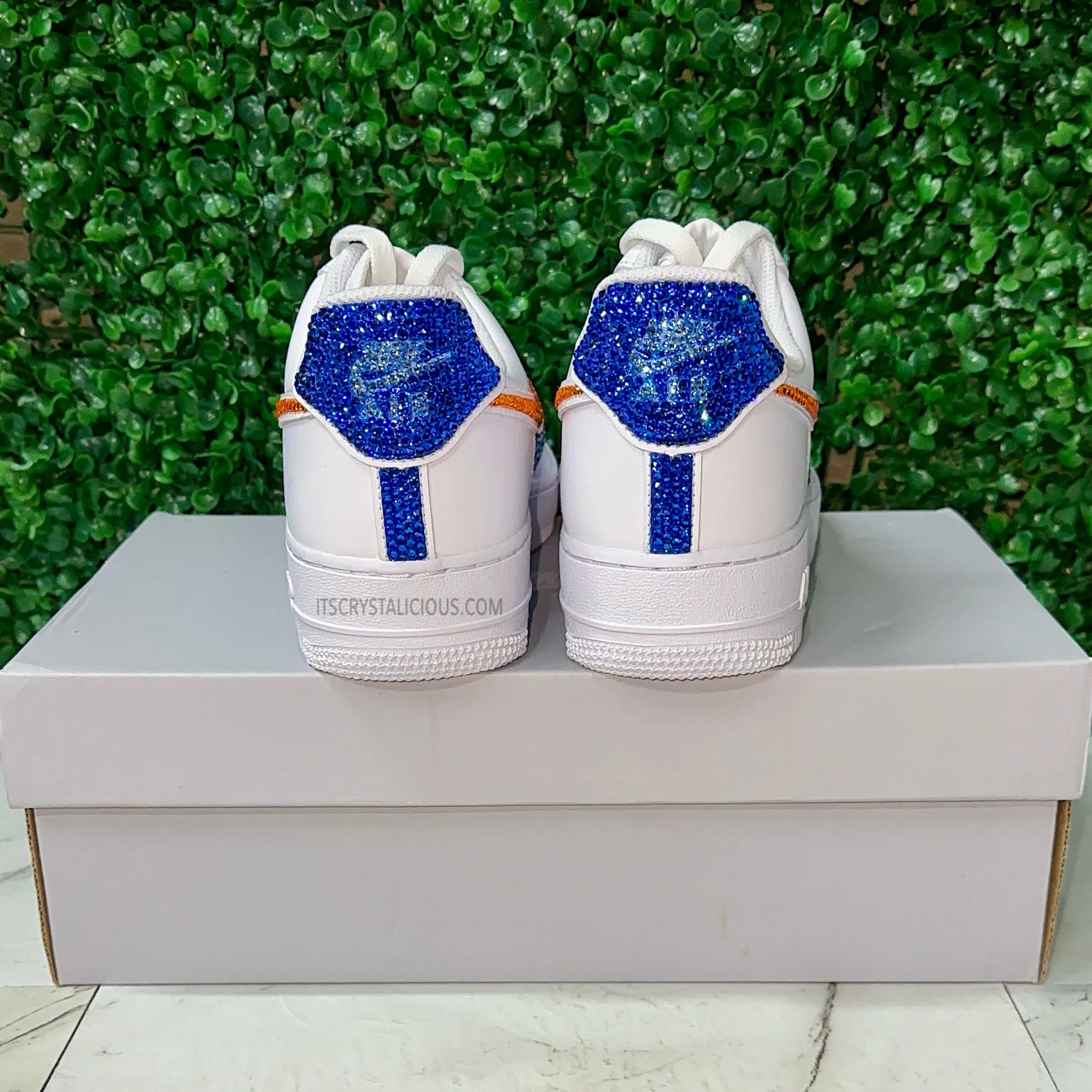 Nike Air Force 1 - Lt Sapphire/Sun/Sapphire (Max Crystal Bling)*