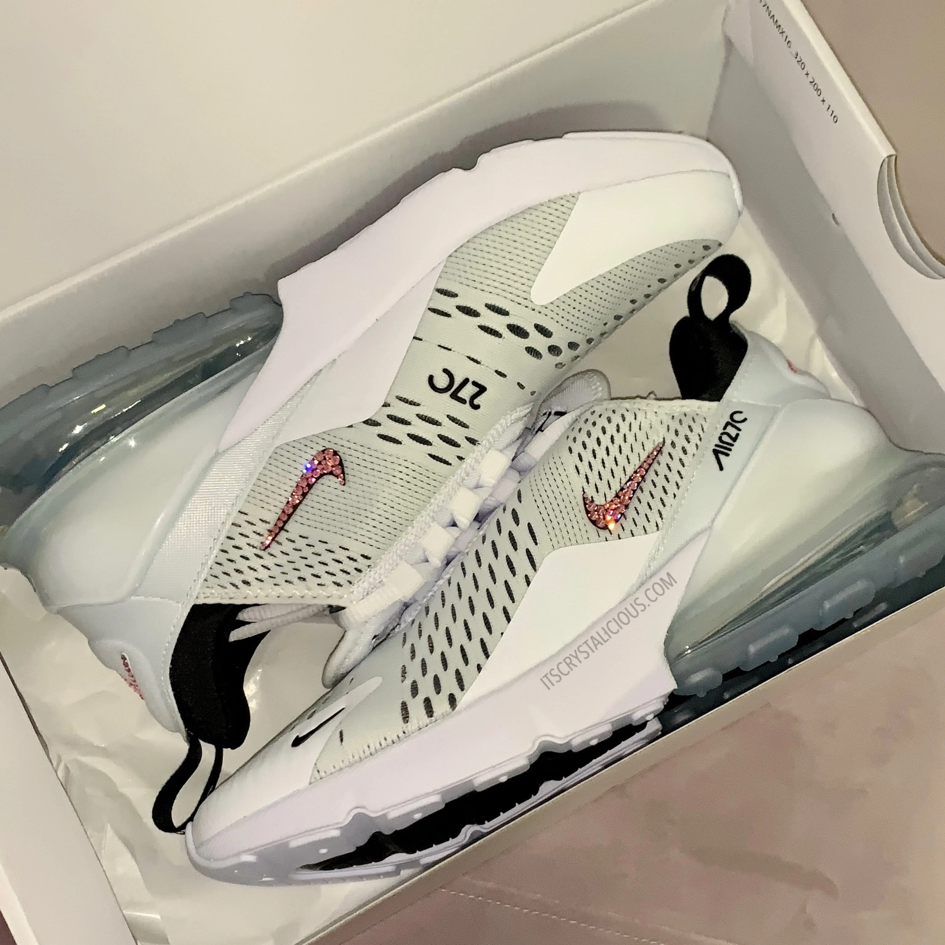 Nike Air Max 270 White/Black/Lt Rose - Minimal*