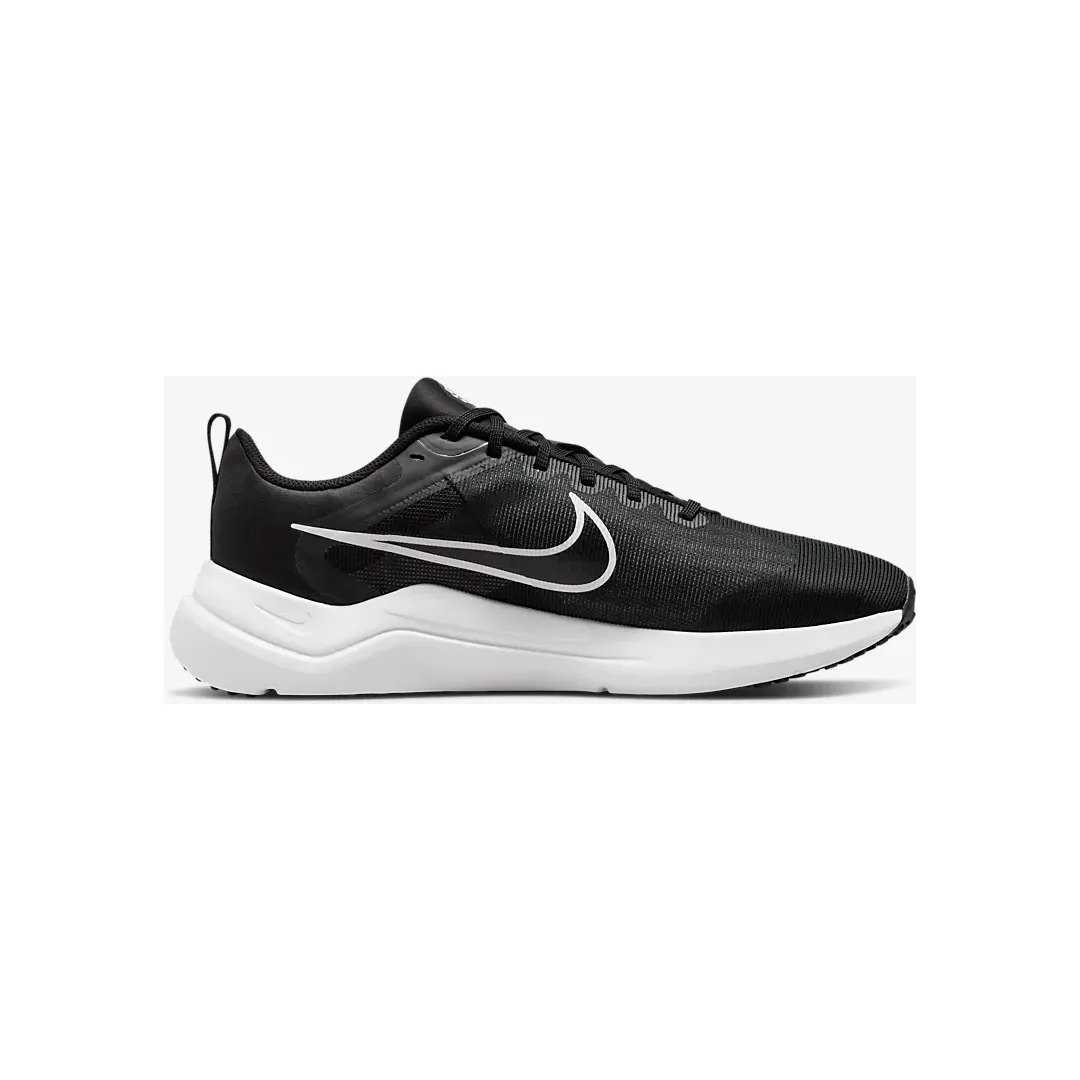 Nike Men's Downshifter 12 Shoes - Black / Dark Smoke Grey / Pure Platinum / White