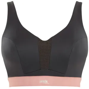 Non Padded Sports Bra Underwired Charcoal Grey - Panache