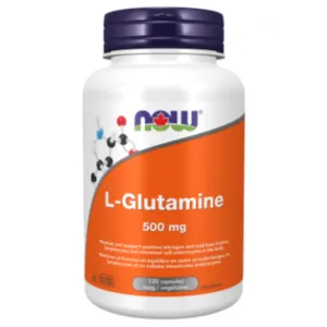 NOW L-Glutamine 500 mg 120 Veggie Caps