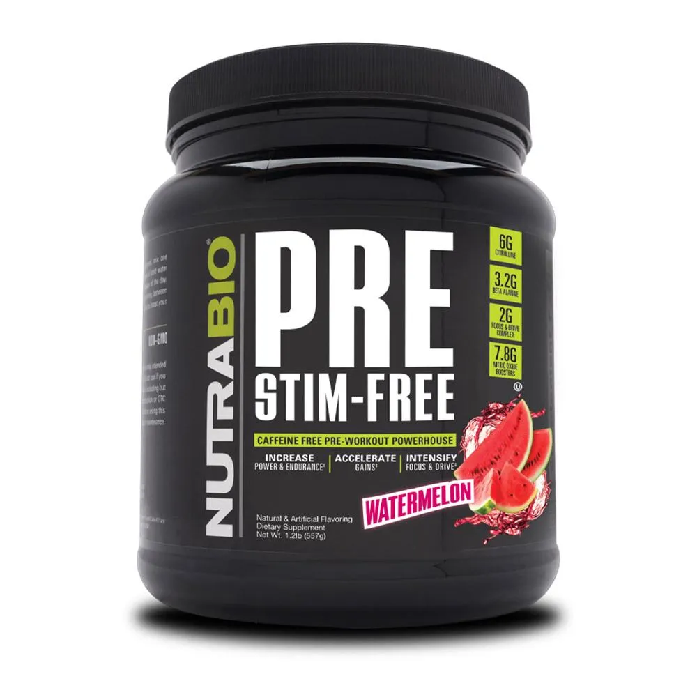 NutraBio Pre Stim Free 20 Servings