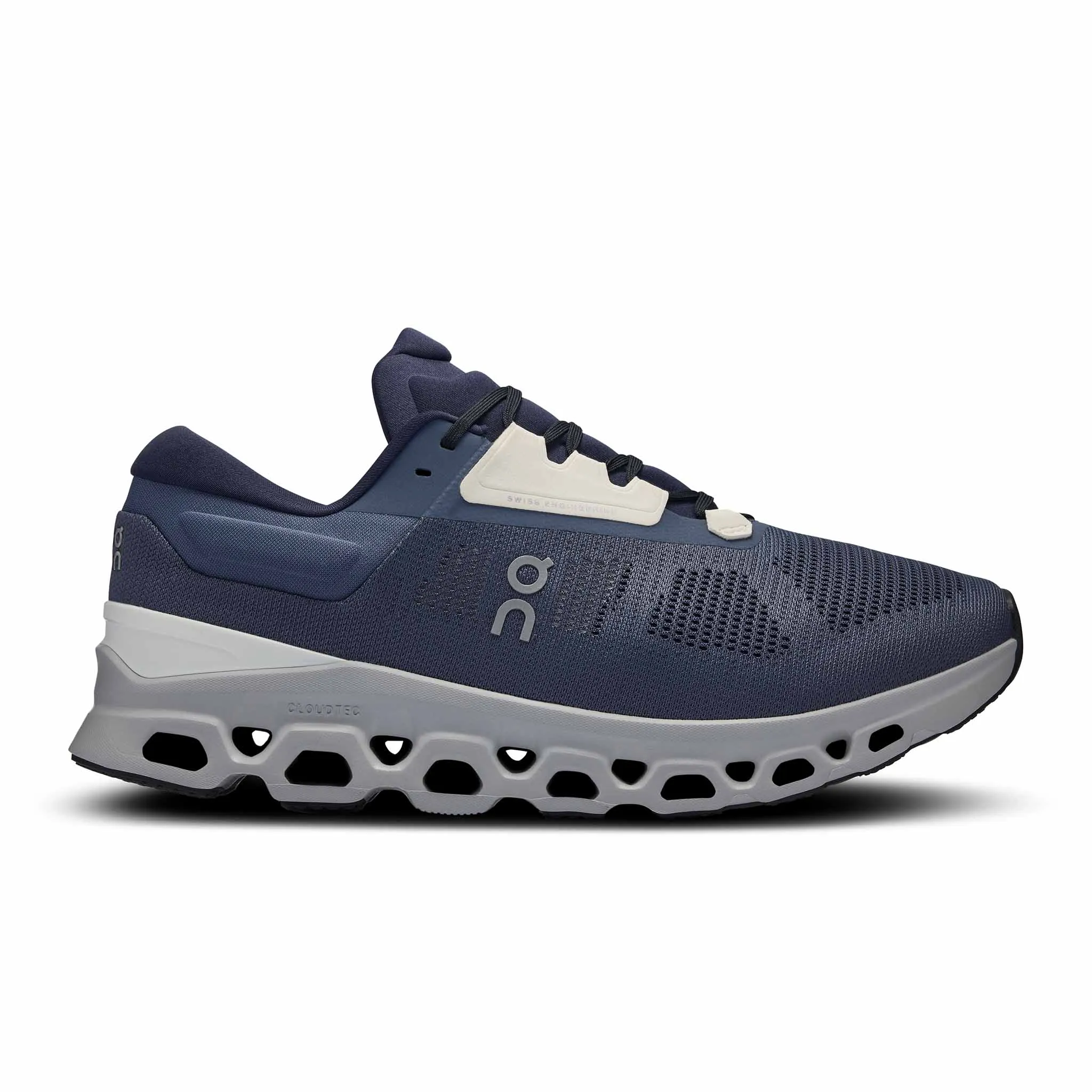 On | Men's Cloudstratus 3 Running Shoes - Metal/Glacier