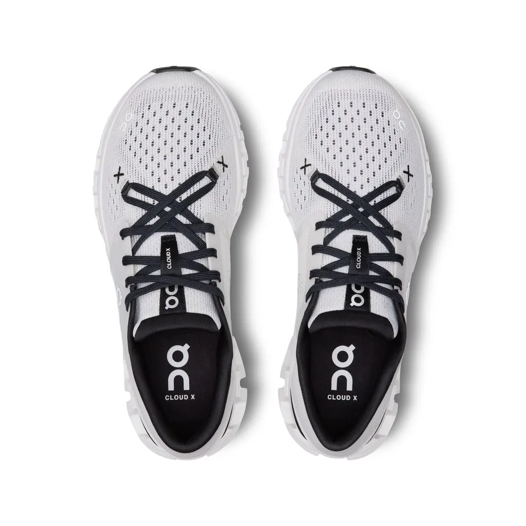 On Running Cloud X 4 (Womens) - Ivory/Black