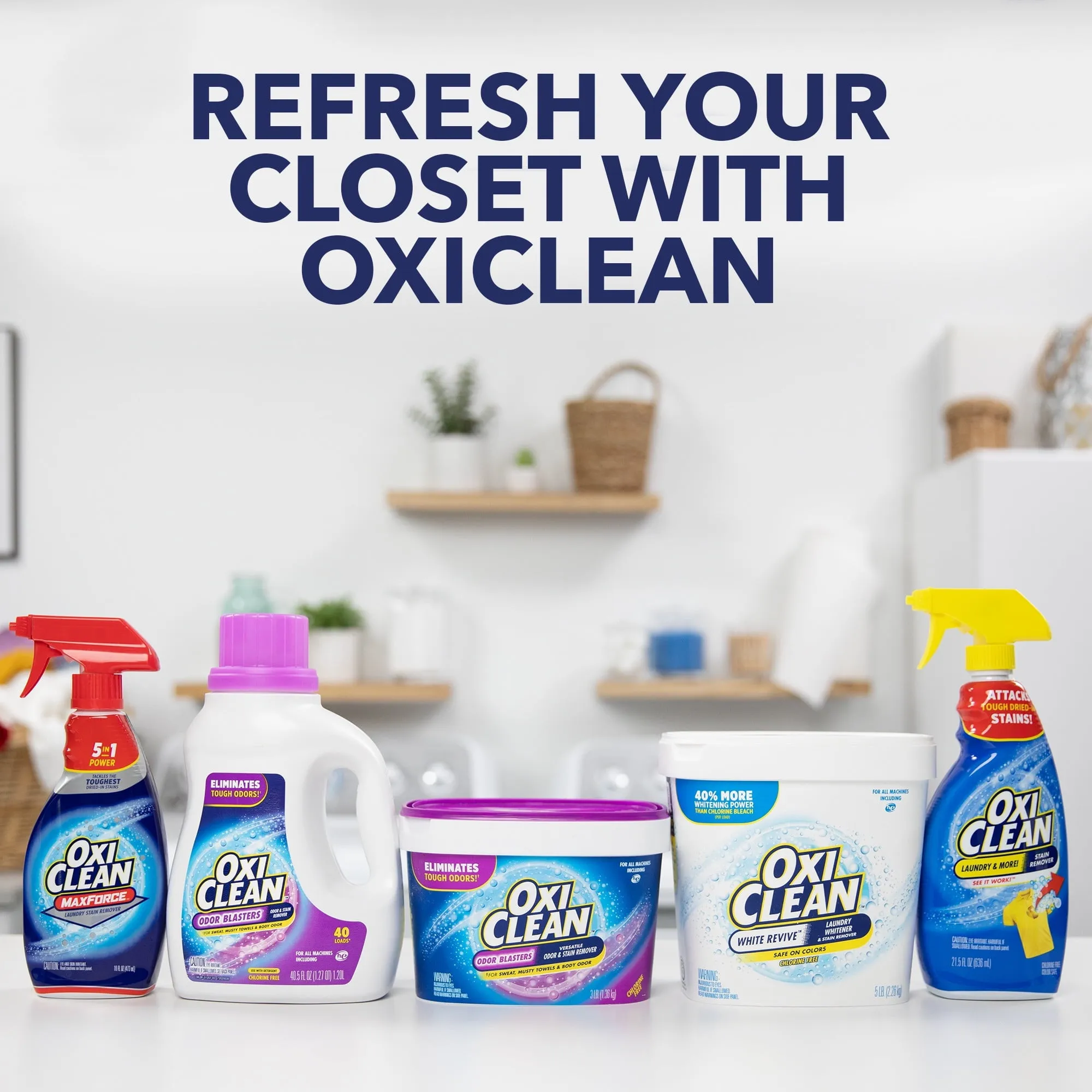 OxiClean Odor Blasters Versatile Odor and Stain Remover Powder, 5 lb