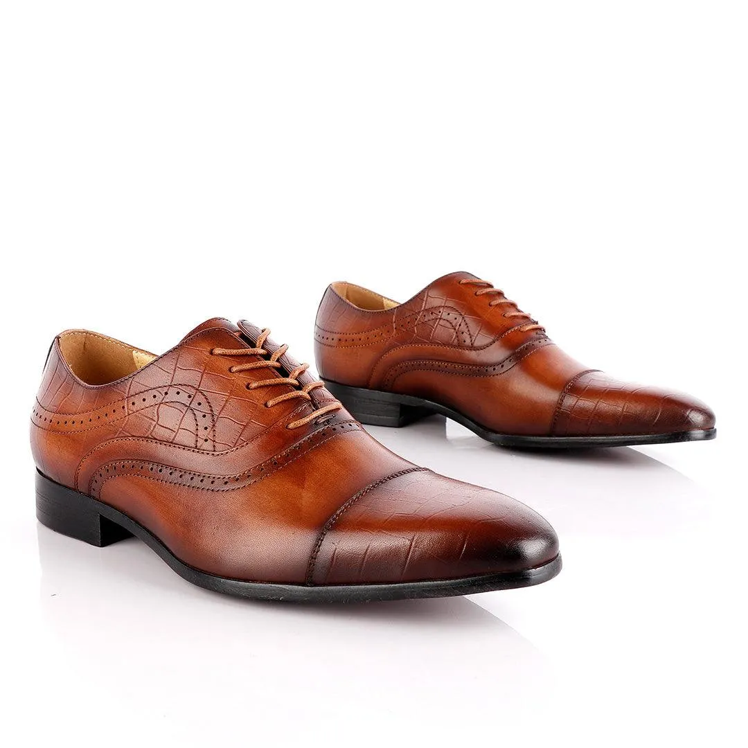 Paul Smith Derby Lace Up Brown Leather Brogue Shoe